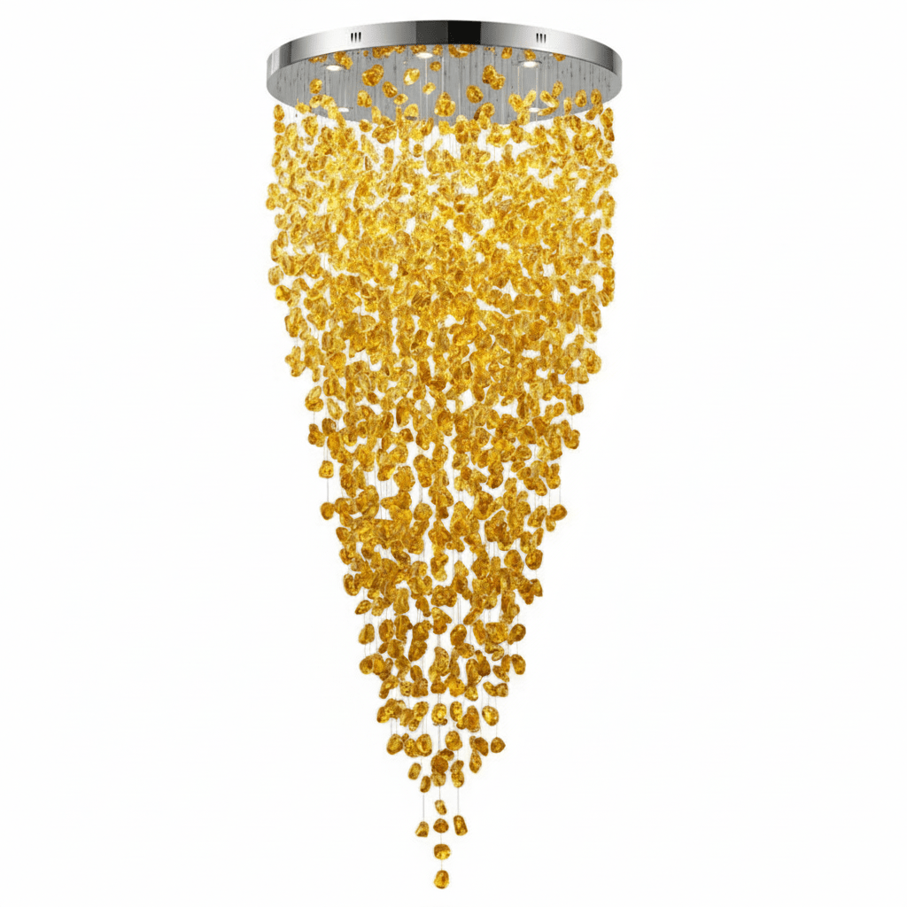 Crystal Stone Chandelier - Vakkerlight