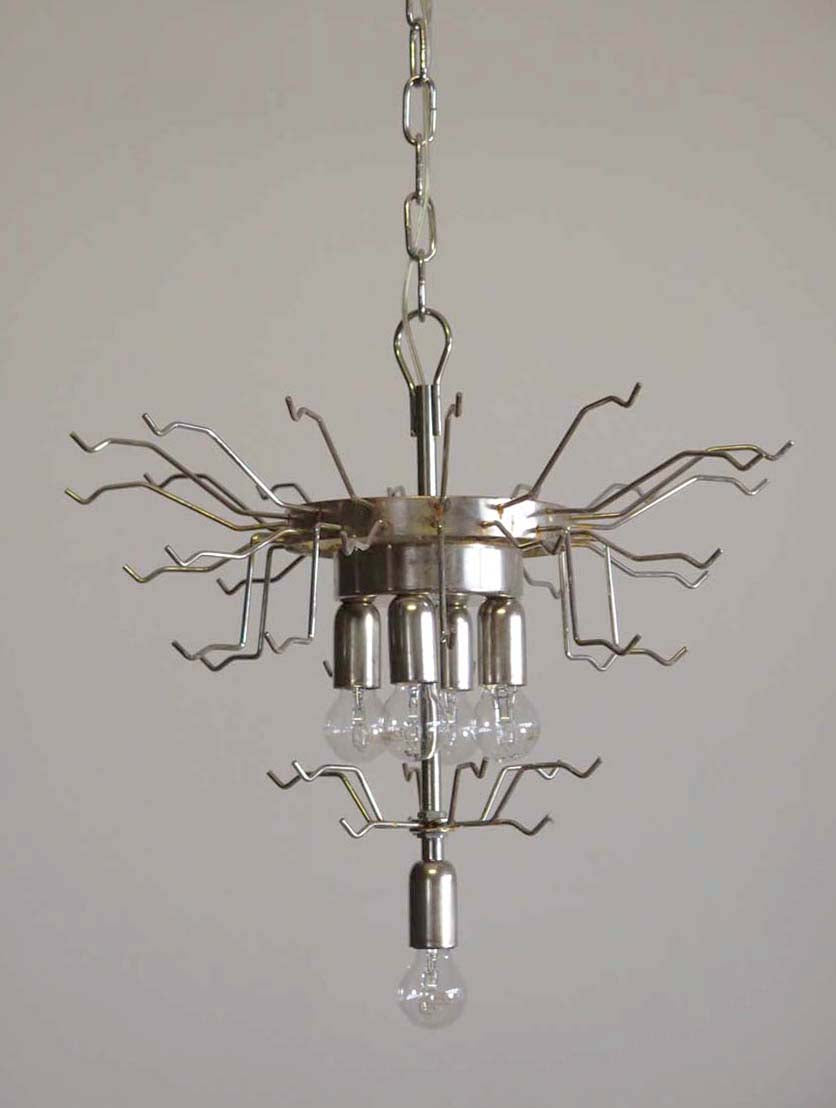 Mid-Century Murano Chandelier | Punto di Luce |  41 Pink Petal Glass