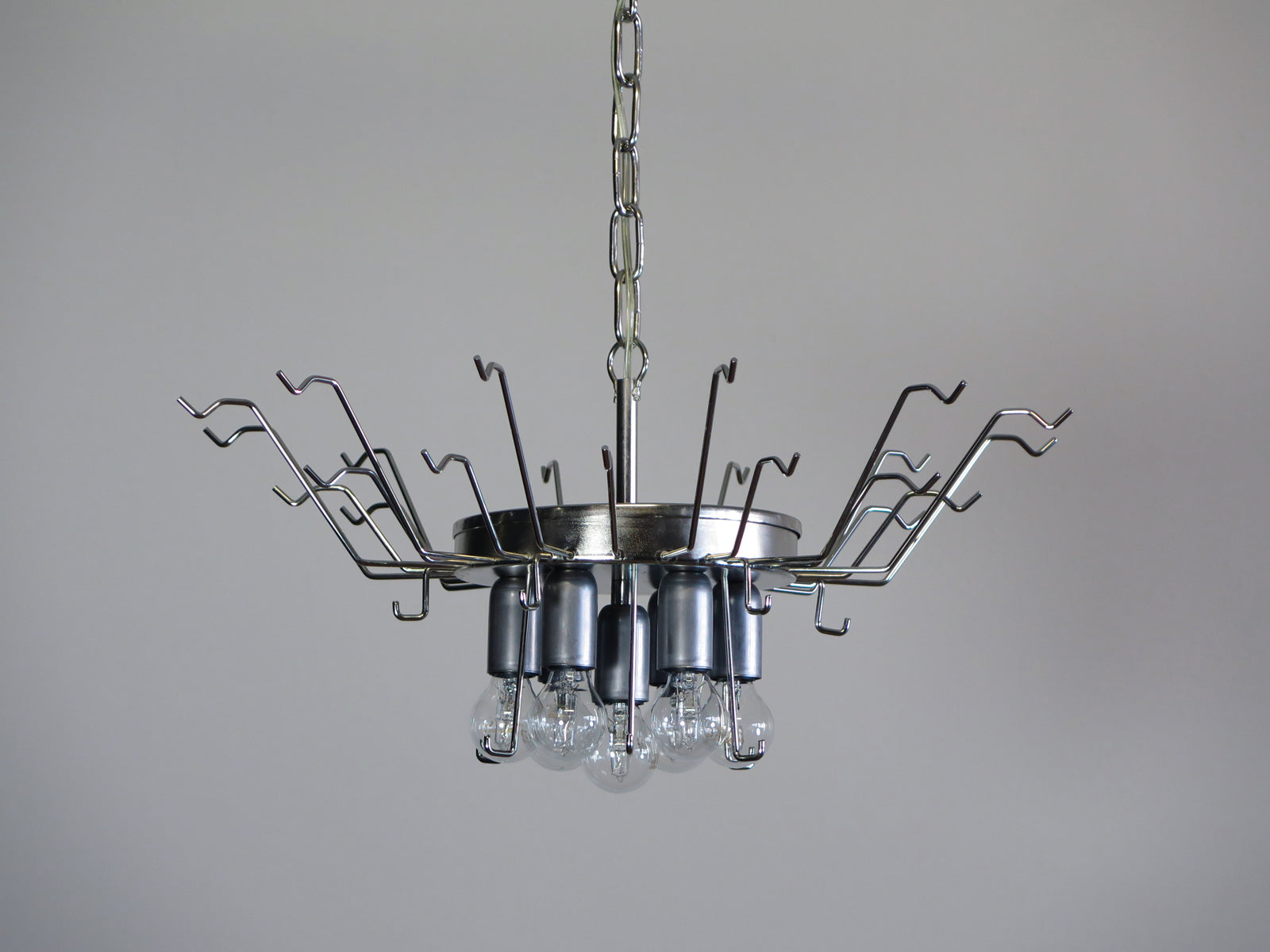 Mid-Century Murano Chandelier | Punto di Luce |  36 Clear Petal Glasses