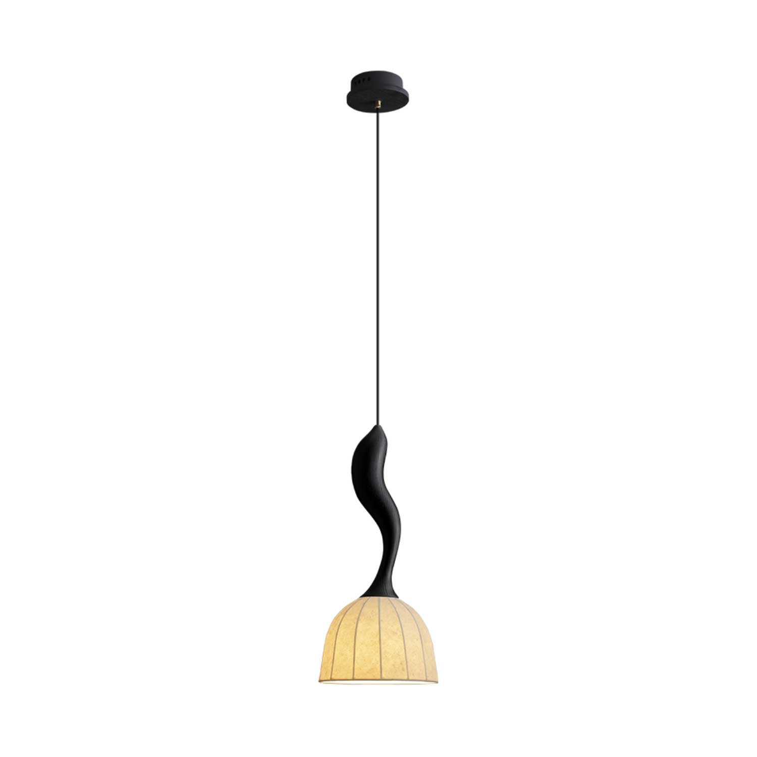 Elowen Twisted Wood Pendant Light - Vakkerlight