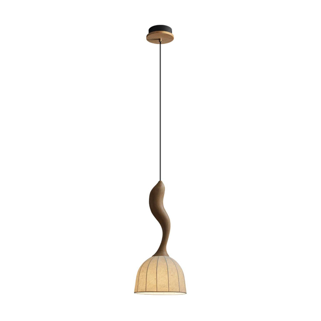 Elowen Twisted Wood Pendant Light - Vakkerlight
