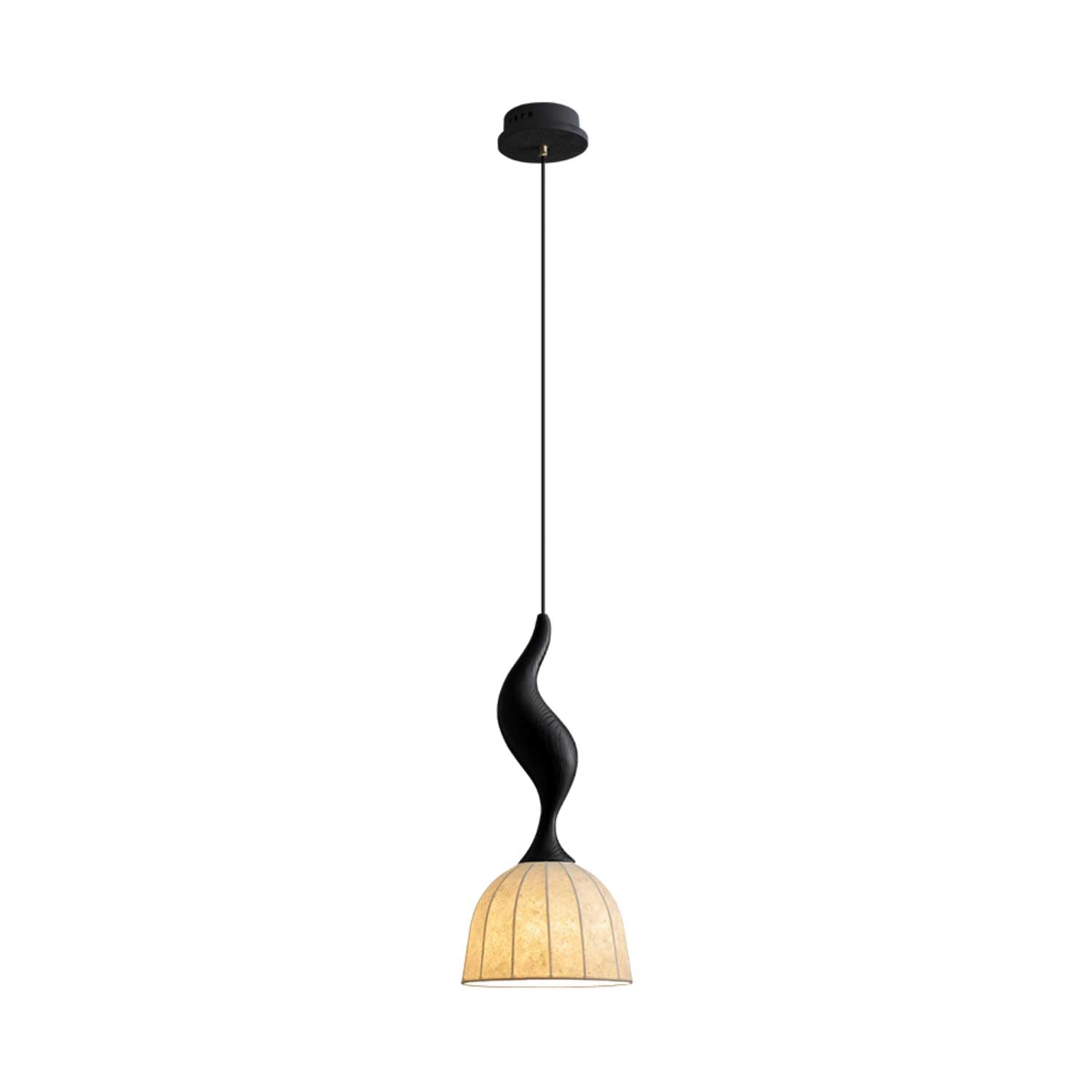 Elowen Twisted Wood Pendant Light - Vakkerlight