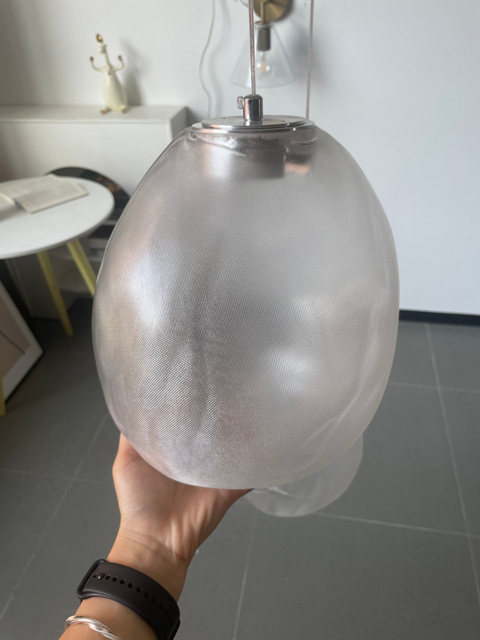 Lampă suspendată din piatră de sticlă lichidă