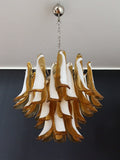 Mid-Century Murano Chandelier | Punto di Luce |  36 Yellow Petal Glass
