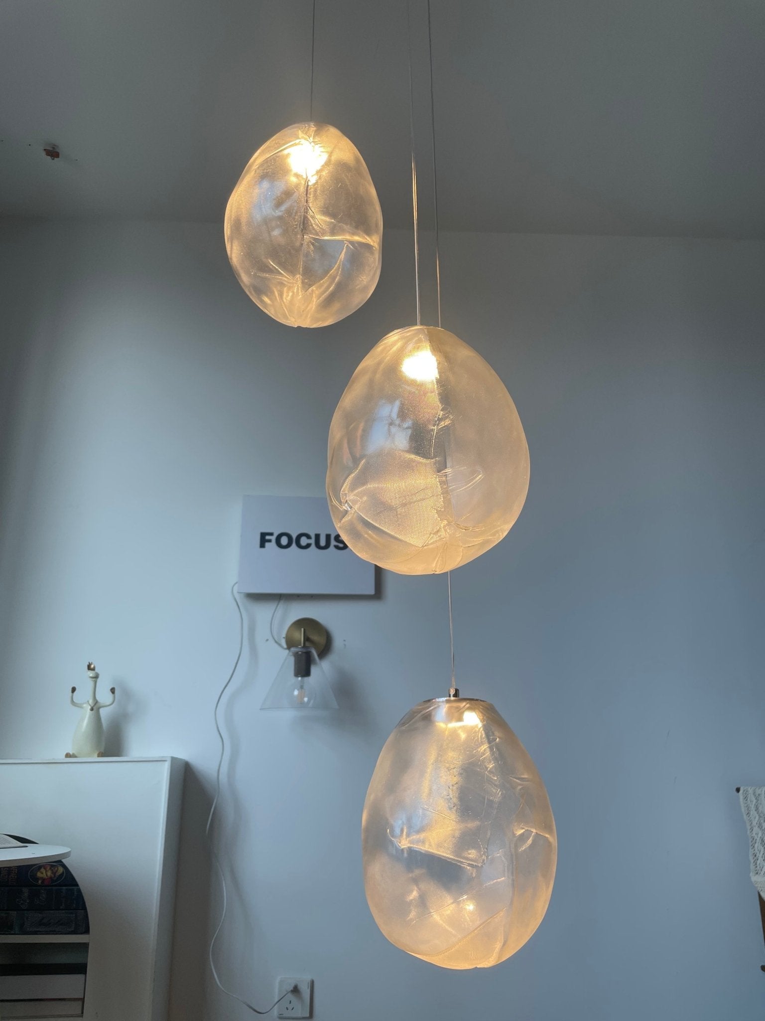 Lampă suspendată din piatră de sticlă lichidă