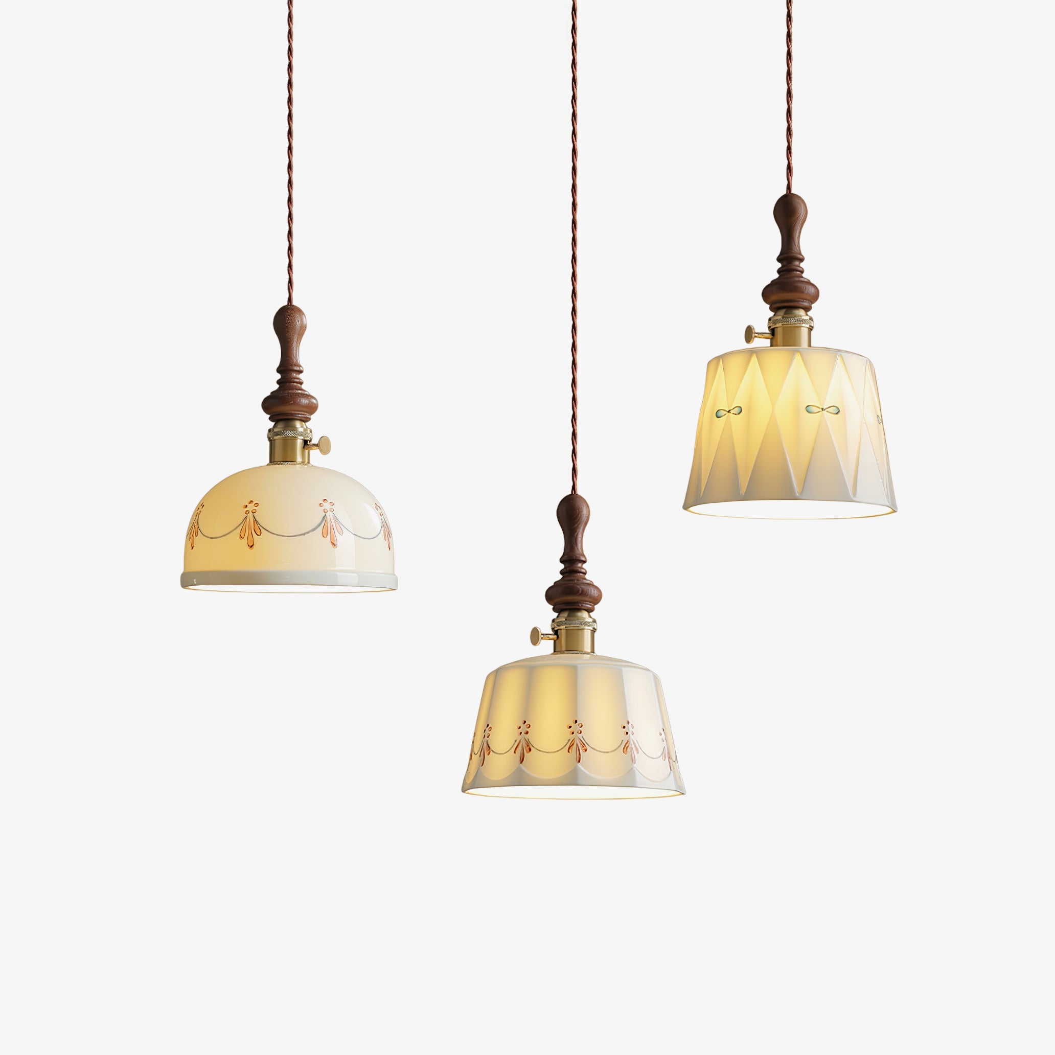 Lampă suspendată din ceramică Roselind