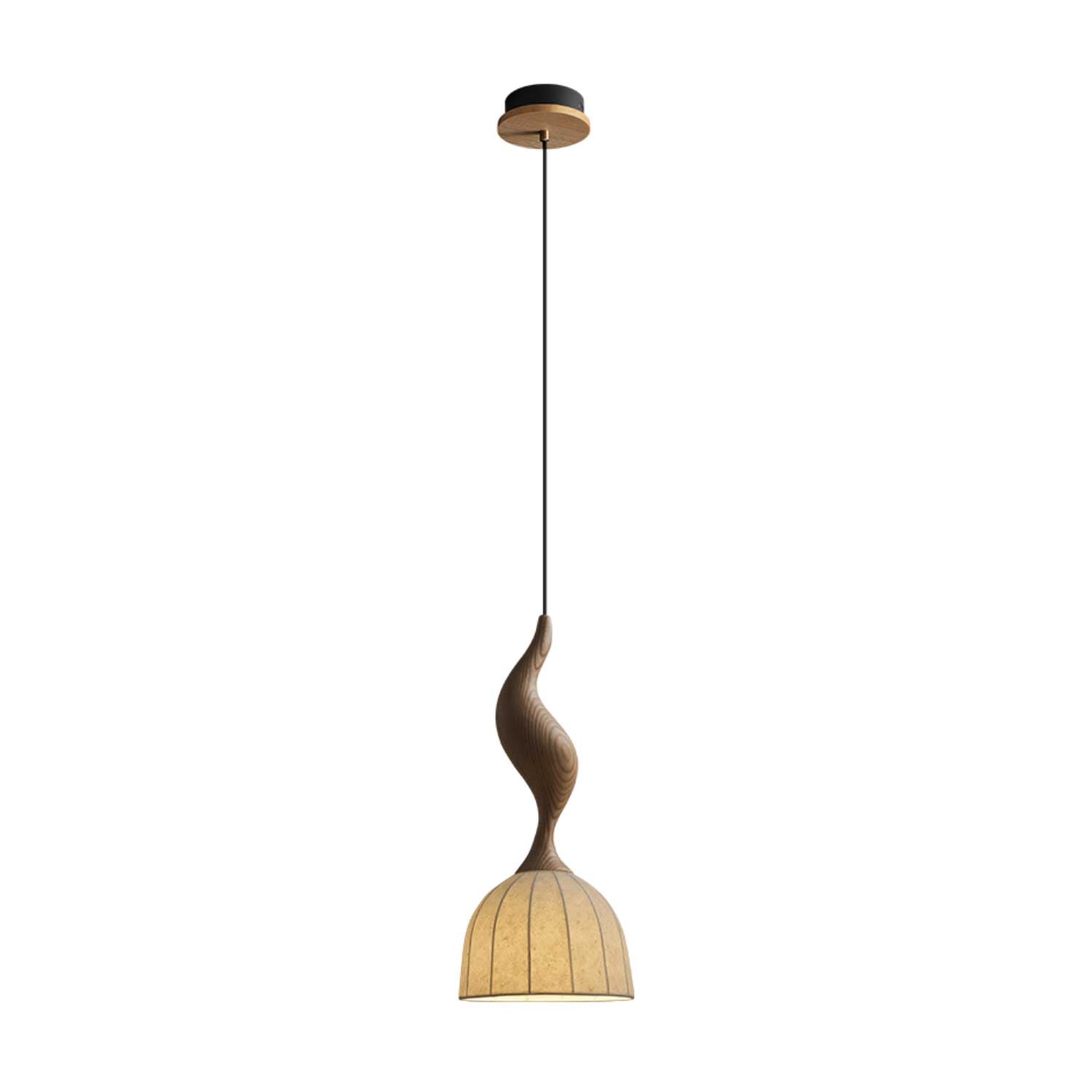 Elowen Twisted Wood Pendant Light - Vakkerlight