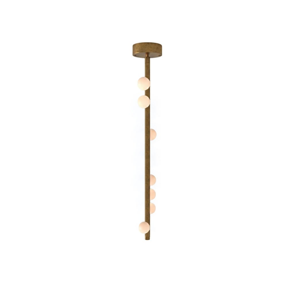 Brass Glass Drop Chandelier - Vakkerlight