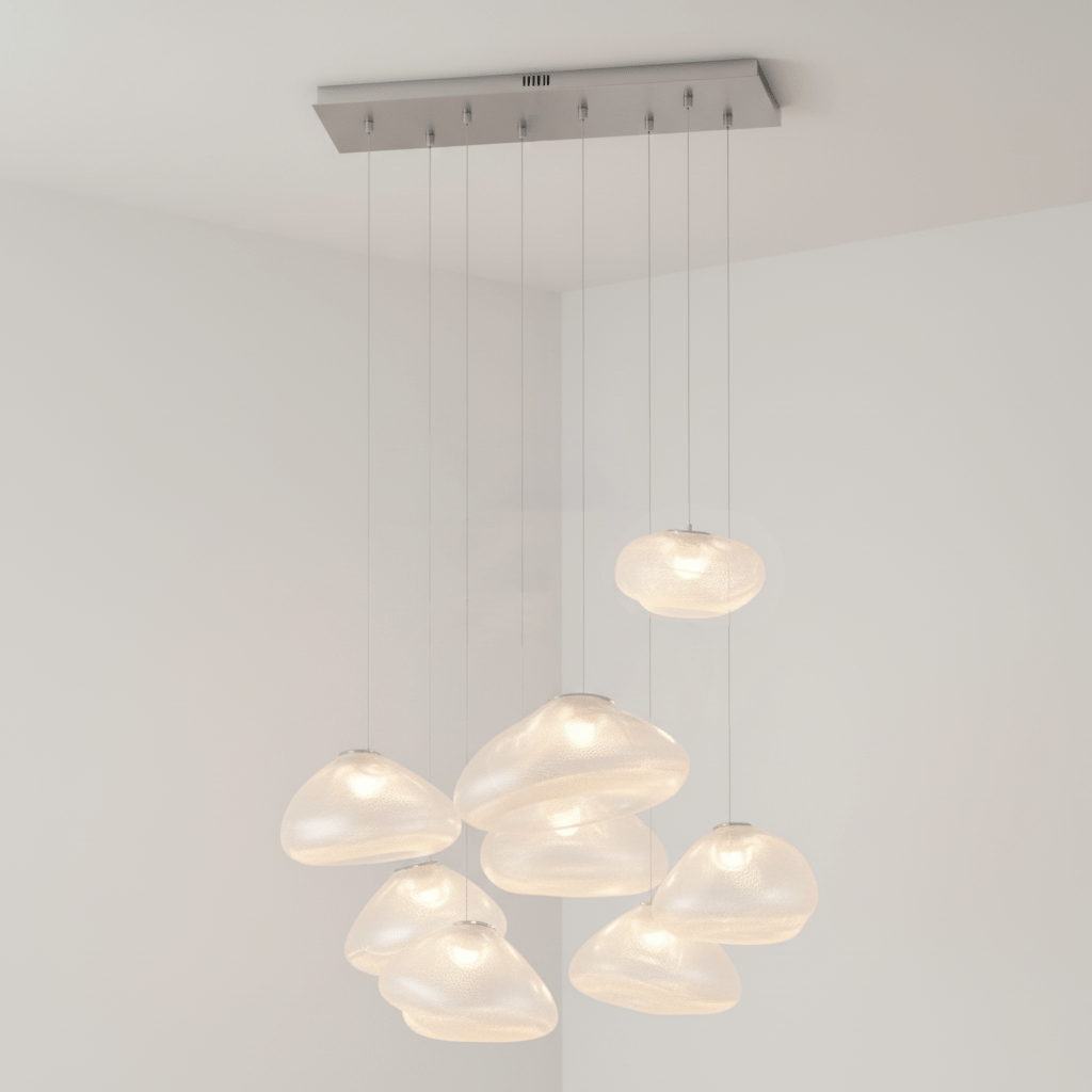 Blown Glass Mesh Pendant Light - Vakkerlight
