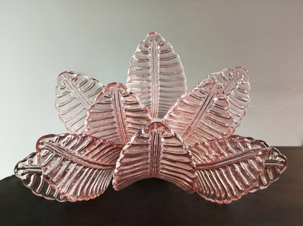 Mid-Century Murano Wall Lamp | Punto di Luce |  10 Pink Felci Glass | Punto di Luce |  1 Pair
