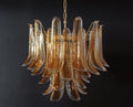 Mid-Century Murano Chandelier | Punto di Luce |  36 Clear and Yellow Petal Glass