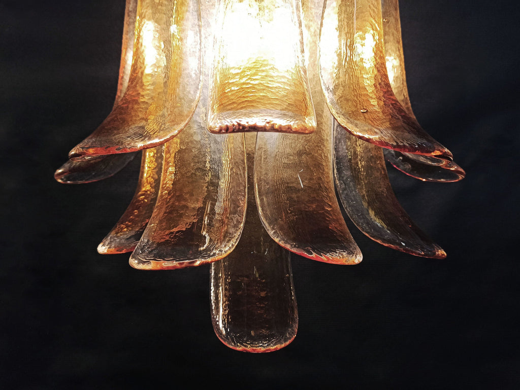 Mid-Century Murano Wall Lamp | Punto di Luce |  10 Yellow Petal Glass | Punto di Luce |  1 Pair