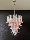 Mid-Century Murano Chandelier | Punto di Luce |  52 Pink Petal Glass