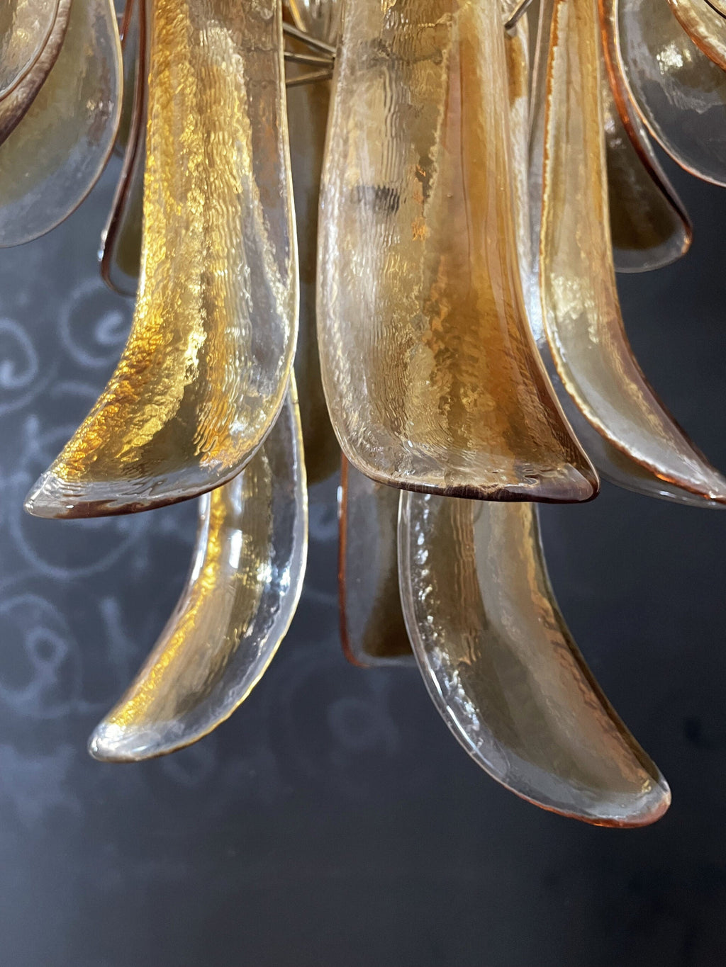 Mid-Century Murano Chandelier | Punto di Luce |  75 Yellow Petal Glass