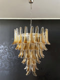 Mid-Century Murano Chandelier | Punto di Luce |  75 Yellow Petal Glass