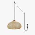 Braided Rattan Swag Pendant Lamp - Vakkerlight