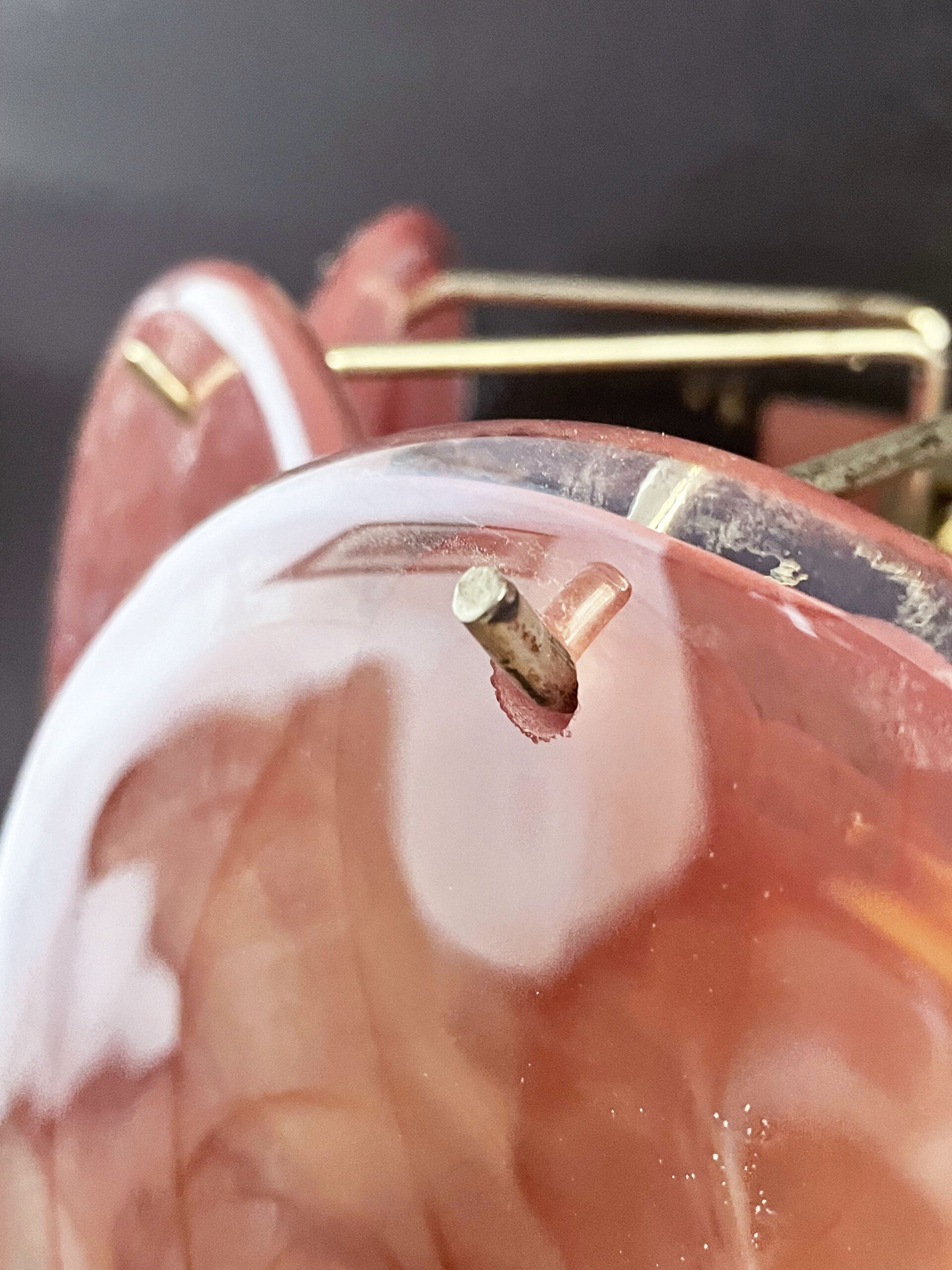 Mid-Century Murano Wall Lamp | Punto di Luce |  10 Alabaster Pink Disk Glass | Punto di Luce |  1 Pair