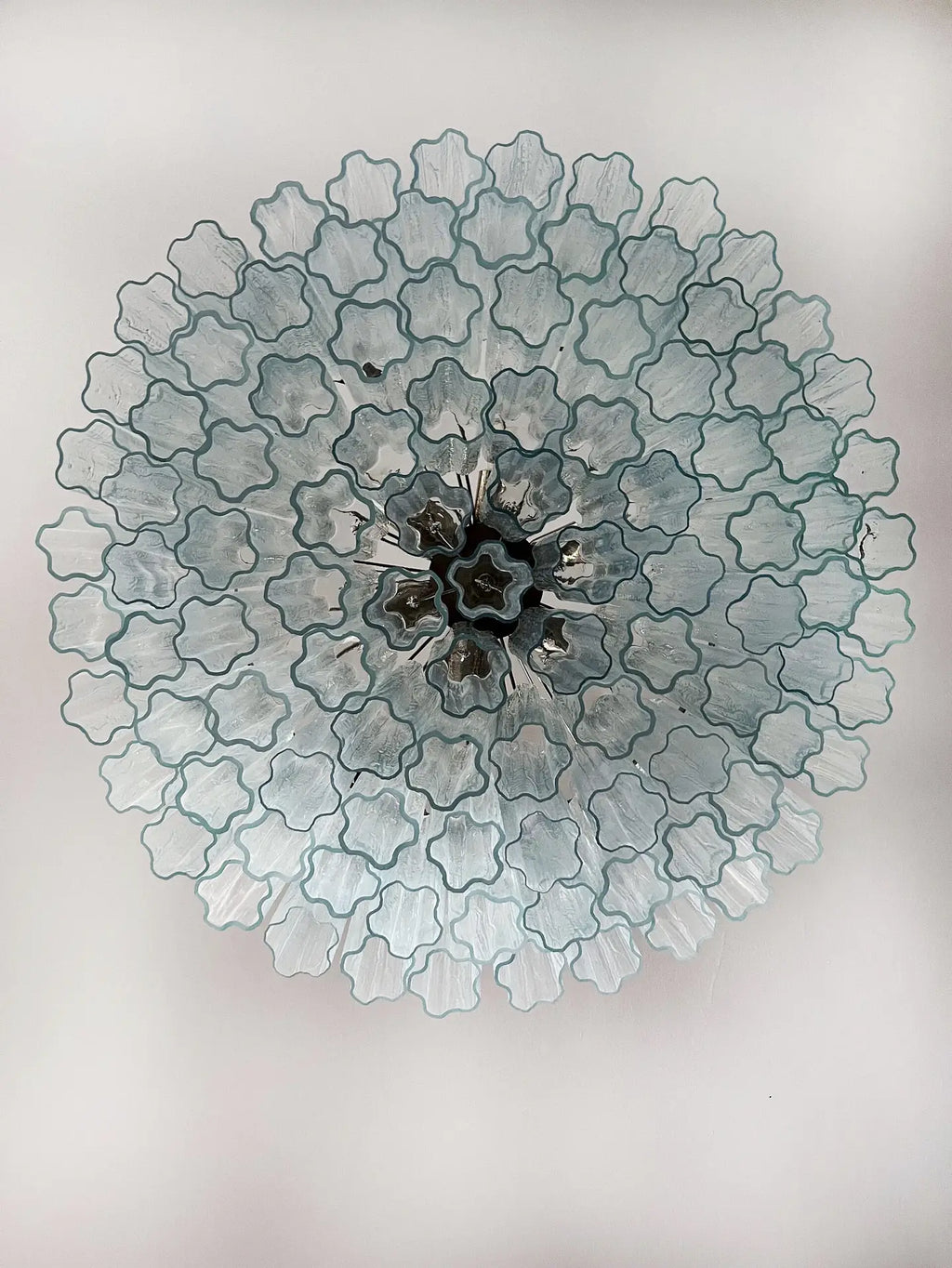 Mid-Century Murano Chandelier | Punto di Luce |  101 Clear Glass Tubes