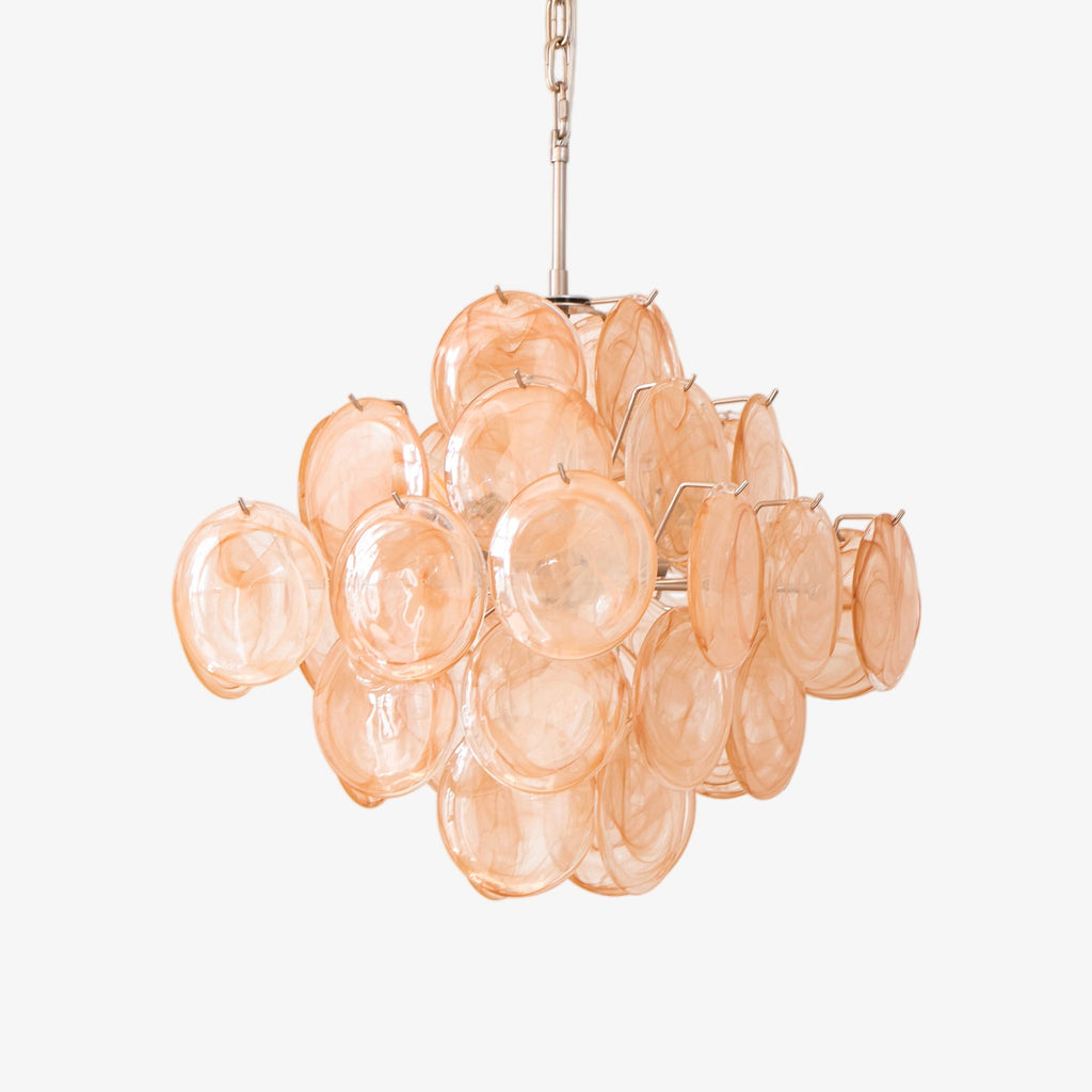 Aurelia Apricot Murano Glass Chandelier - Vakkerlight