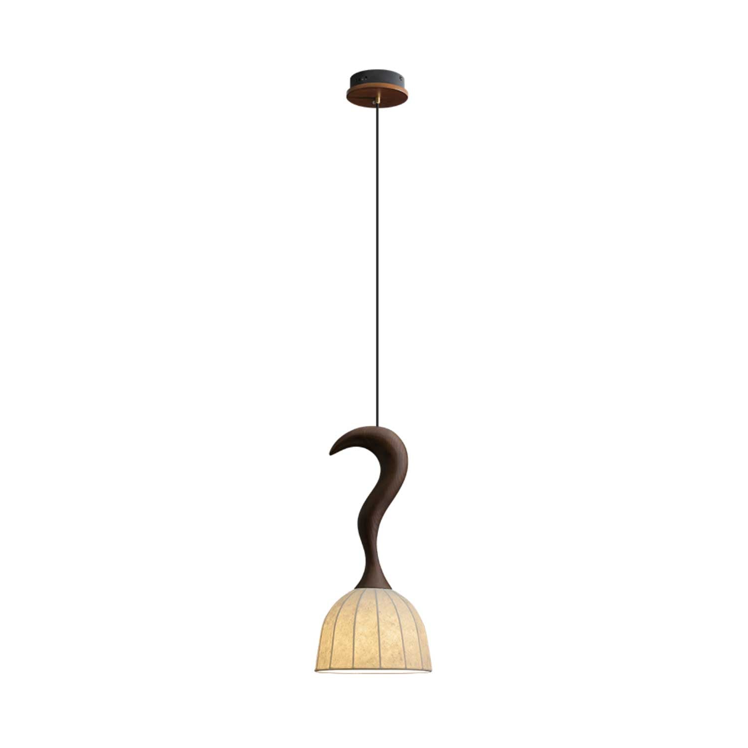 Elowen Twisted Wood Pendant Light - Vakkerlight