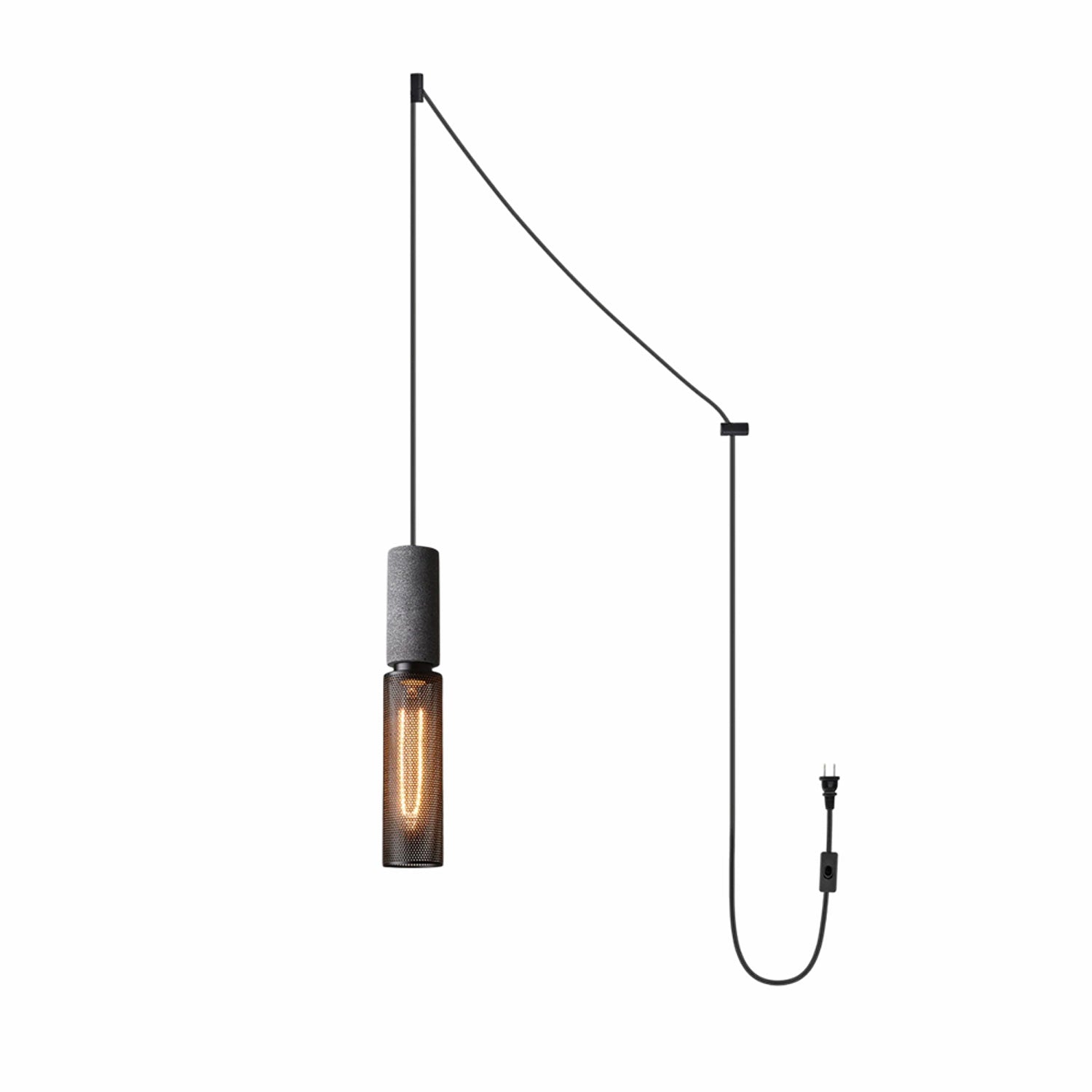 Cement Mesh Plug - in Pendant Lamp - Vakkerlight