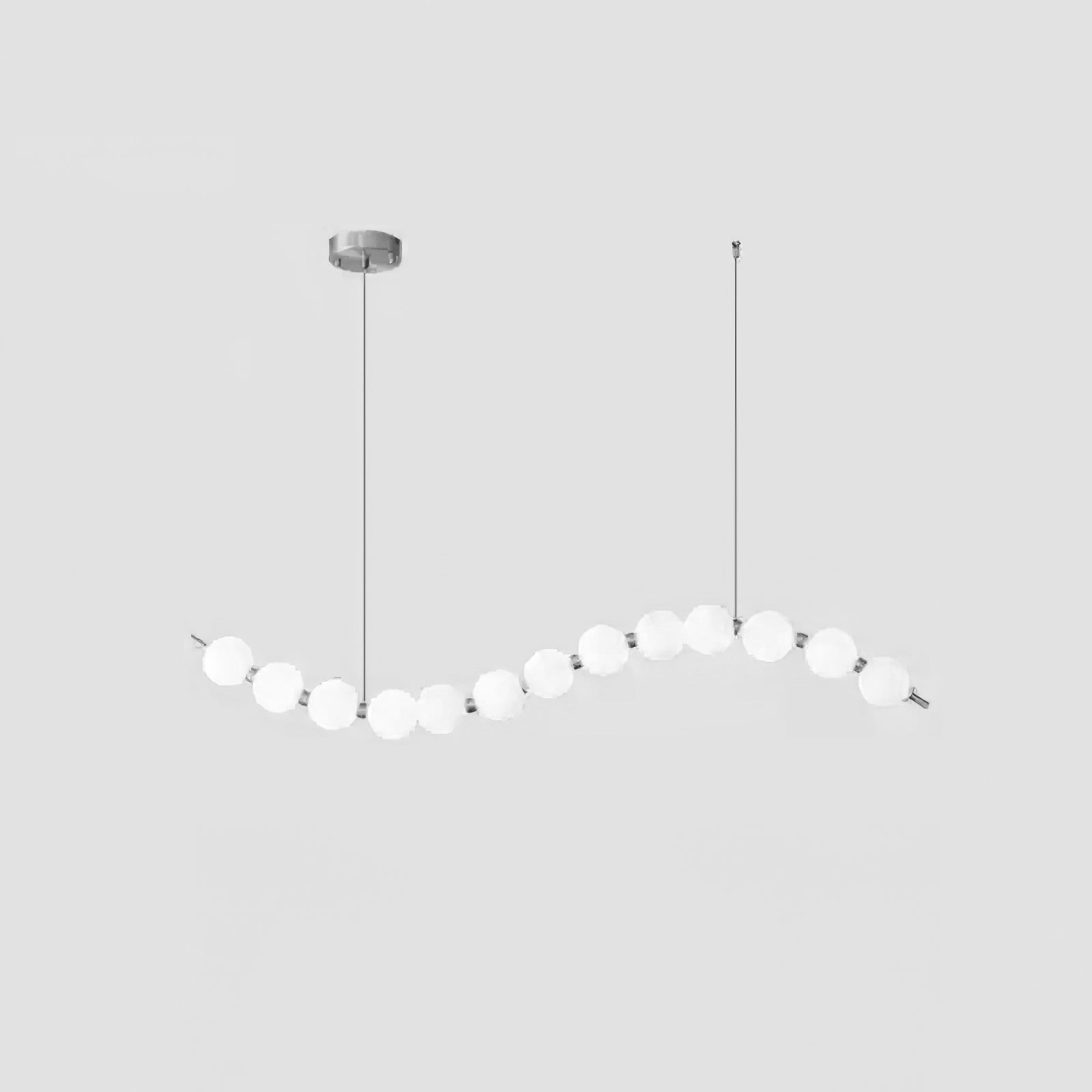 Acrylic Pearl Necklace Chandelier - Vakkerlight