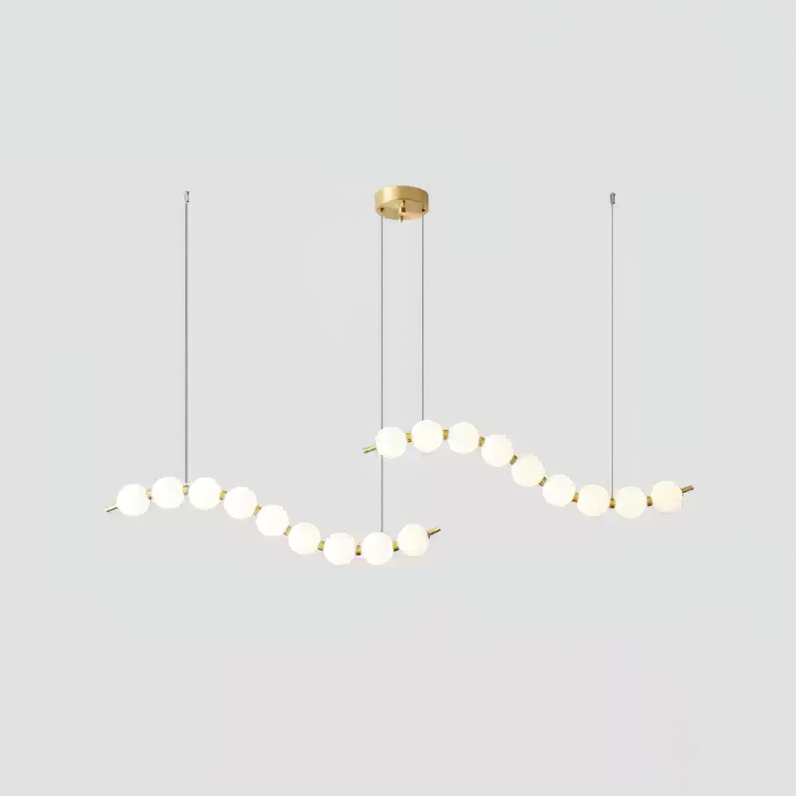 Acrylic Pearl Necklace Chandelier - Vakkerlight