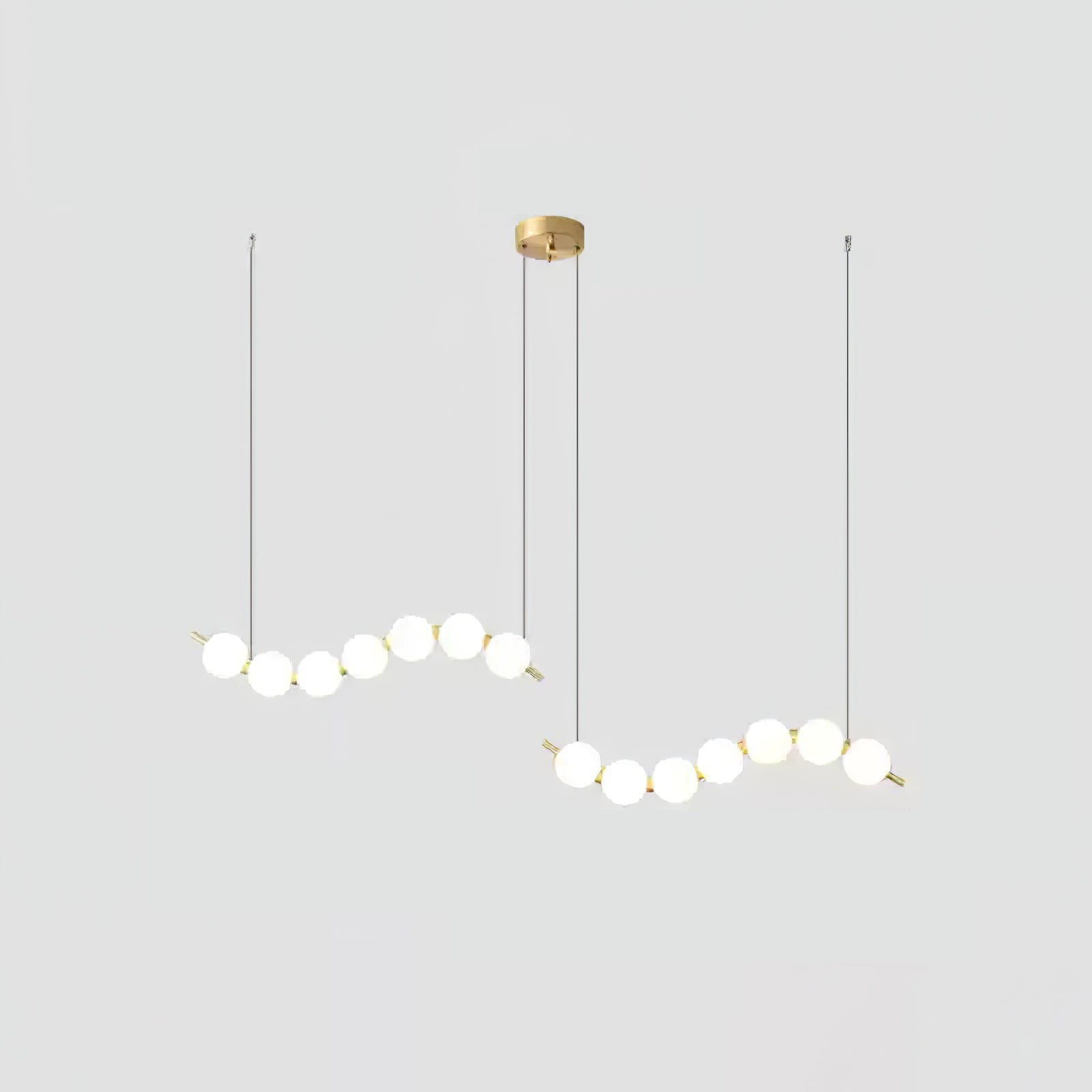 Acrylic Pearl Necklace Chandelier - Vakkerlight