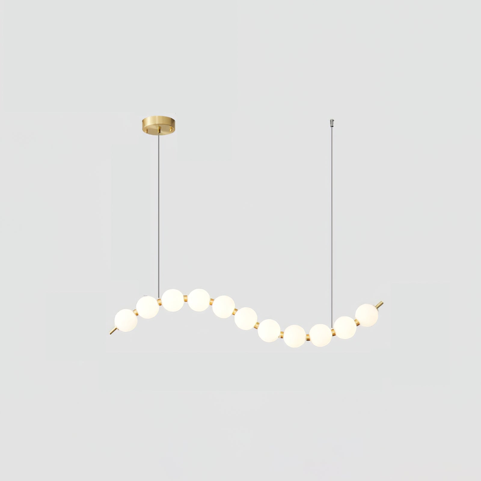 Acrylic Pearl Necklace Chandelier - Vakkerlight