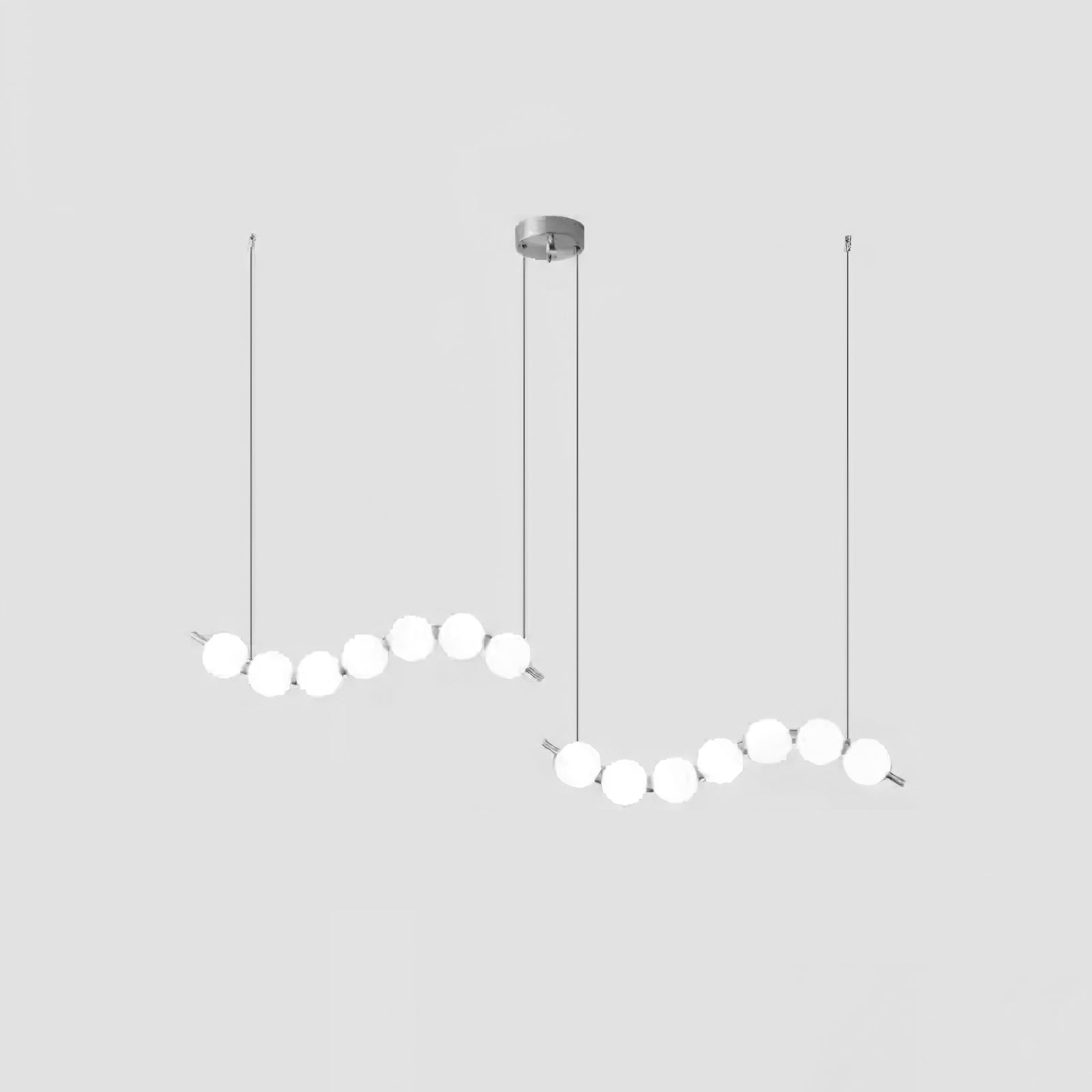 Acrylic Pearl Necklace Chandelier - Vakkerlight