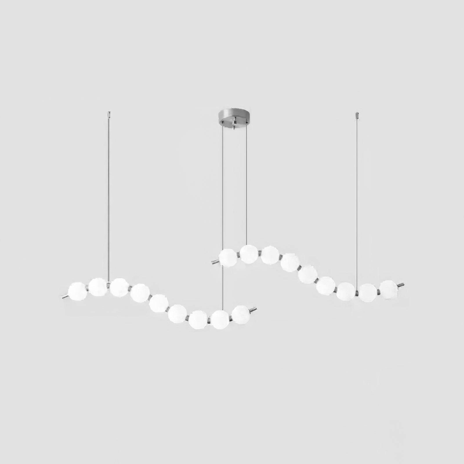 Acrylic Pearl Necklace Chandelier - Vakkerlight