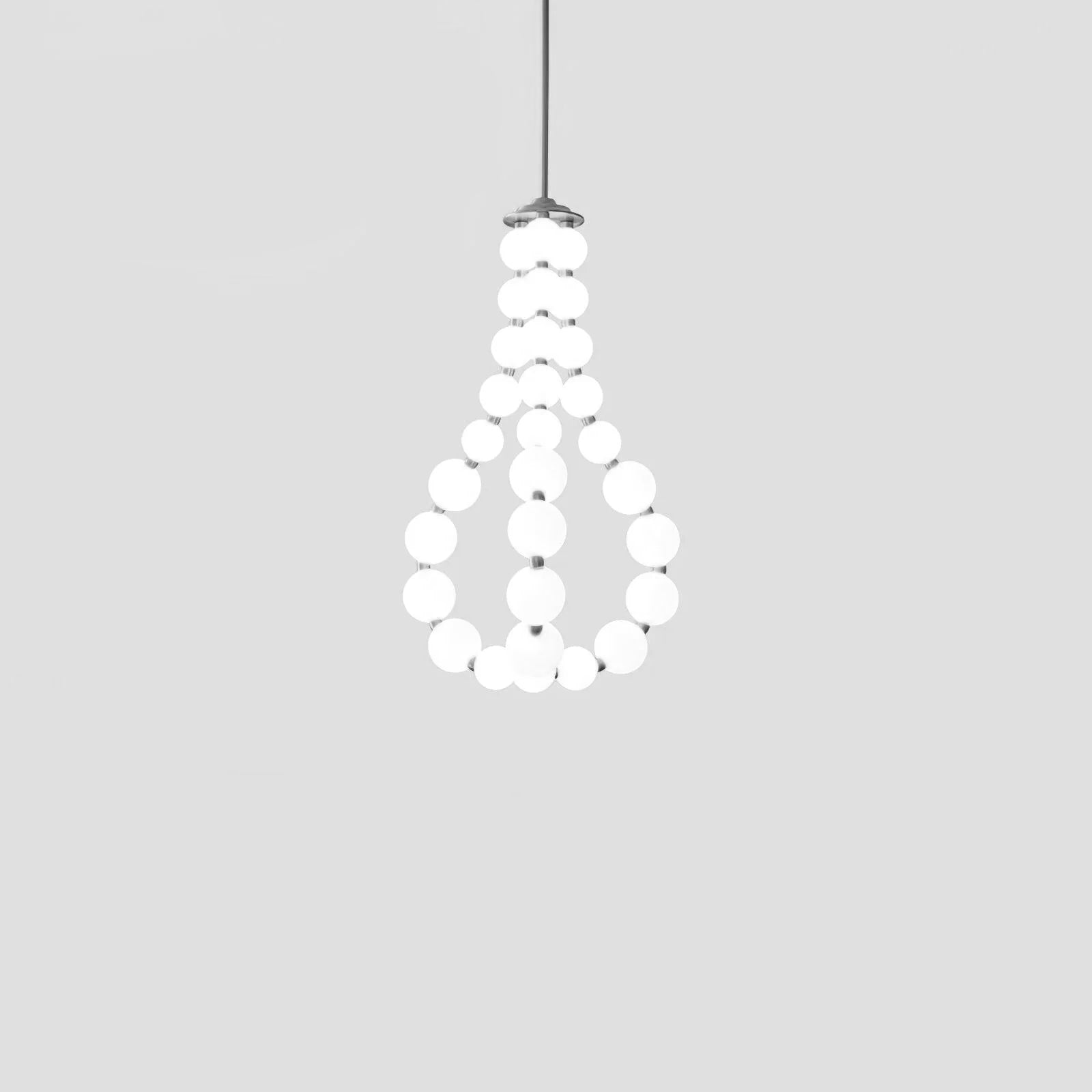 Acrylic Pearl Necklace Chandelier - Vakkerlight