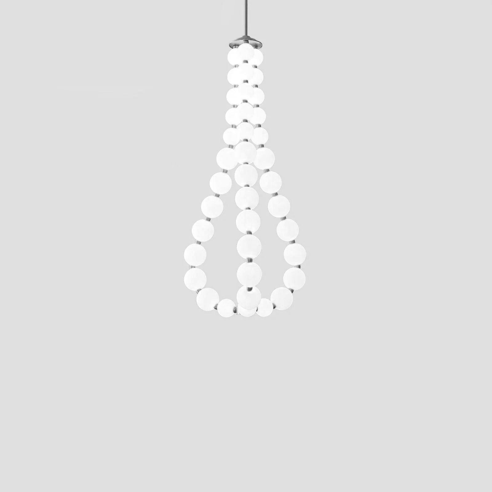 Acrylic Pearl Necklace Chandelier - Vakkerlight