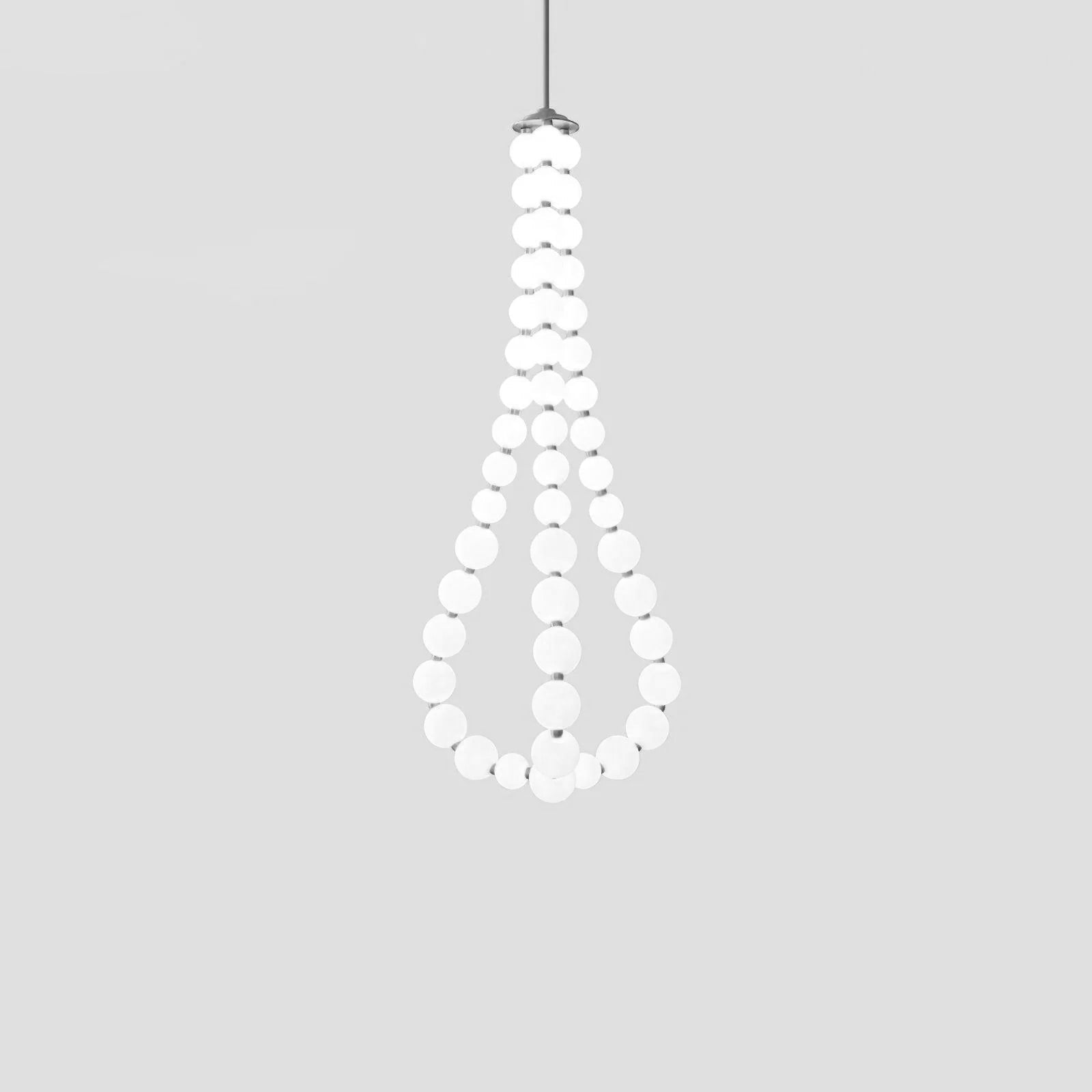 Acrylic Pearl Necklace Chandelier - Vakkerlight