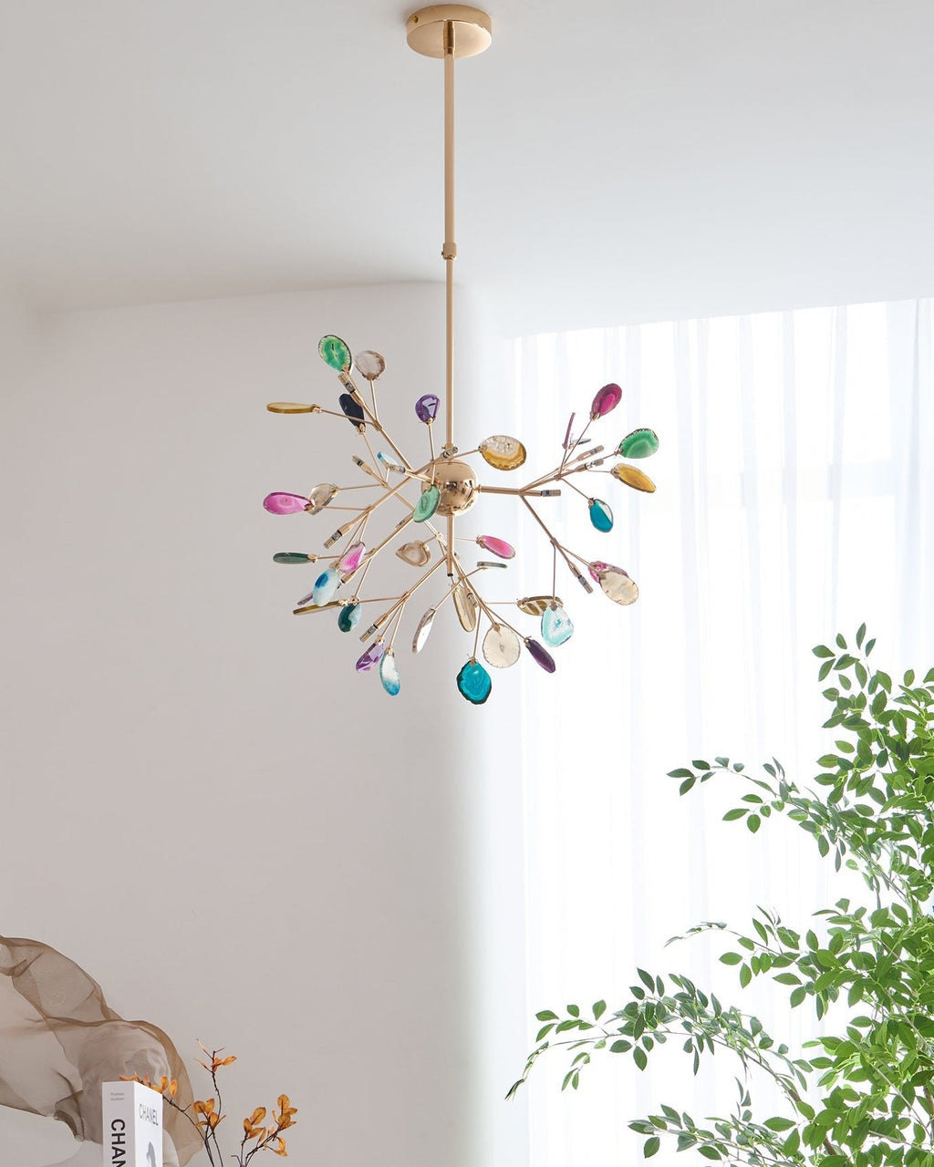 Agate Flake Chandelier