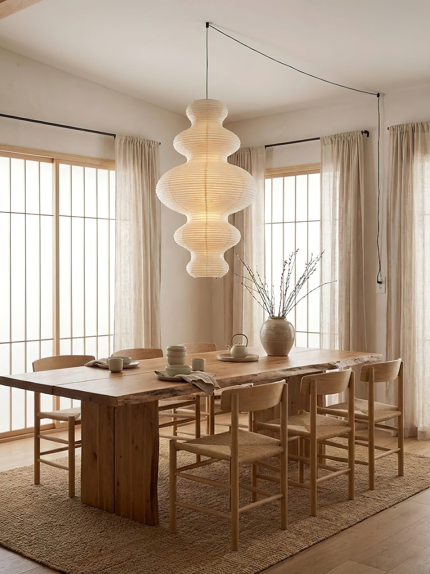 Akari Juni Pendant Swag Lamp