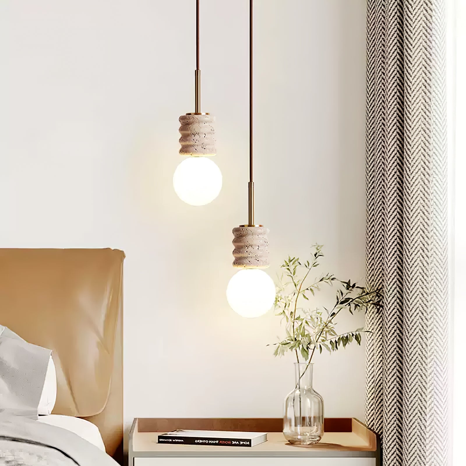 Alvia Travertine Pendant Lamp - Vakkerlight