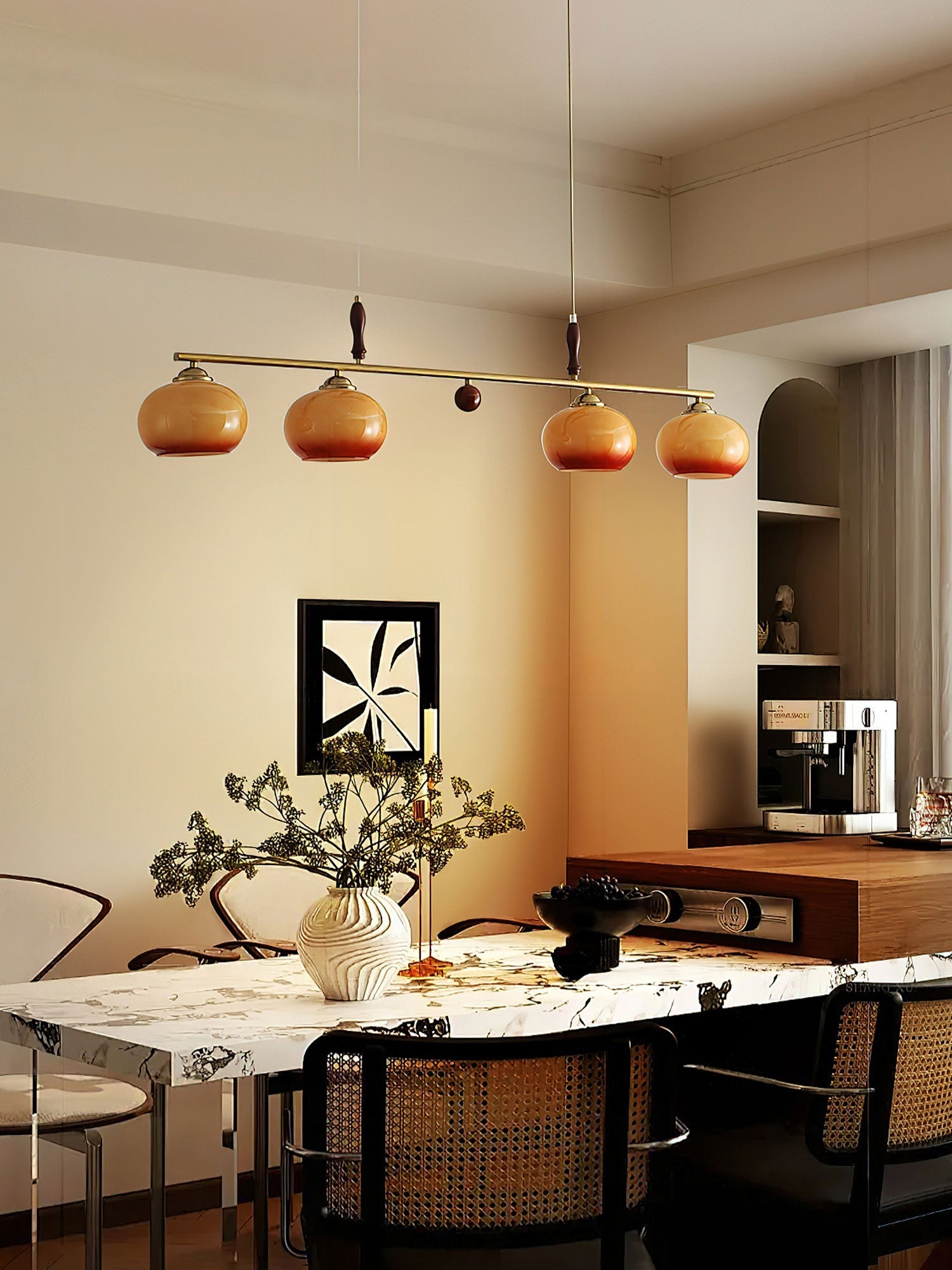 Lampă suspendată Amber Trio