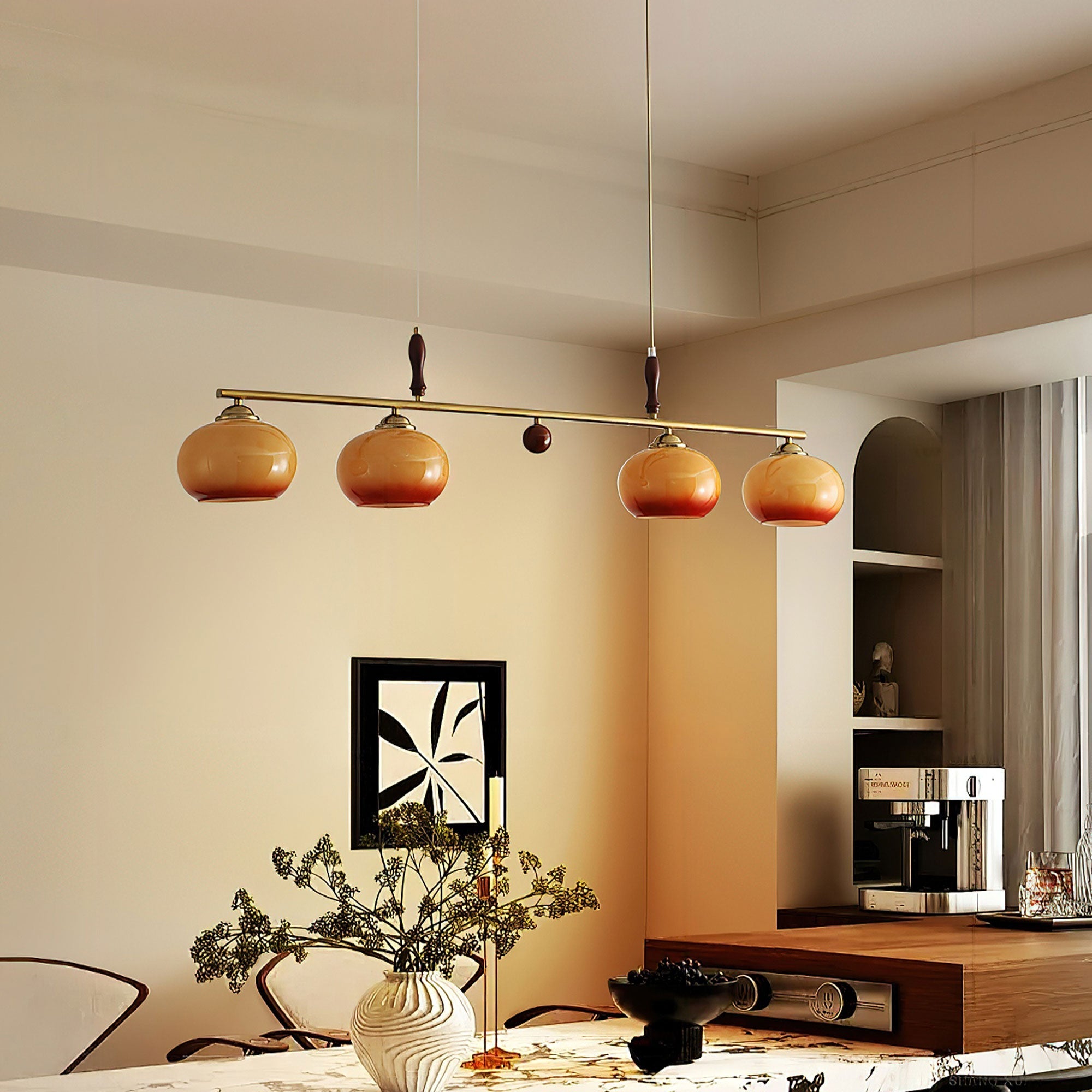 Lampă suspendată Amber Trio