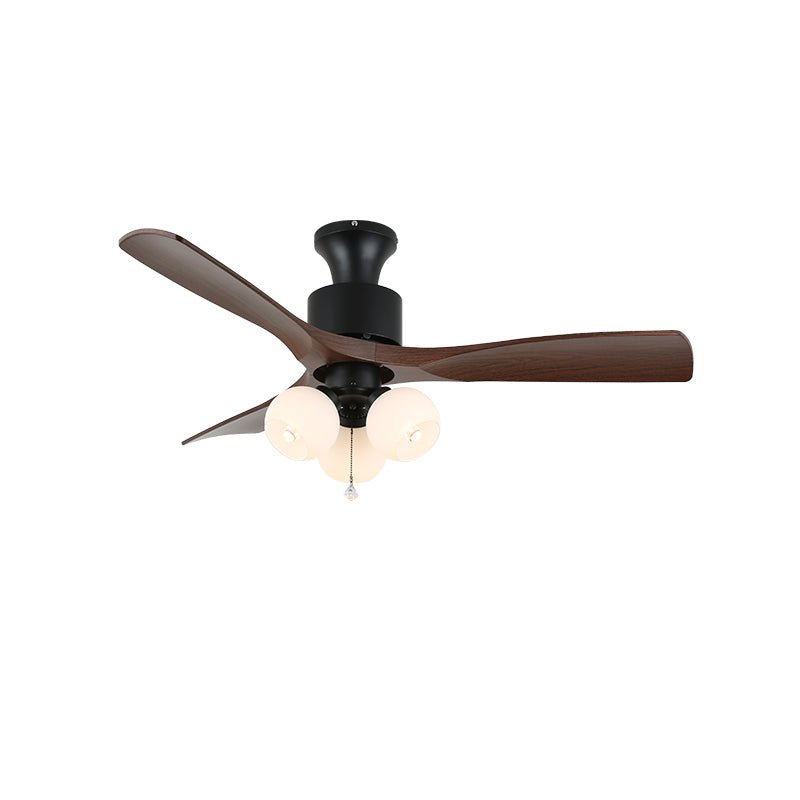 Amberglo Retro Ceiling Fan Light - Vakkerlight