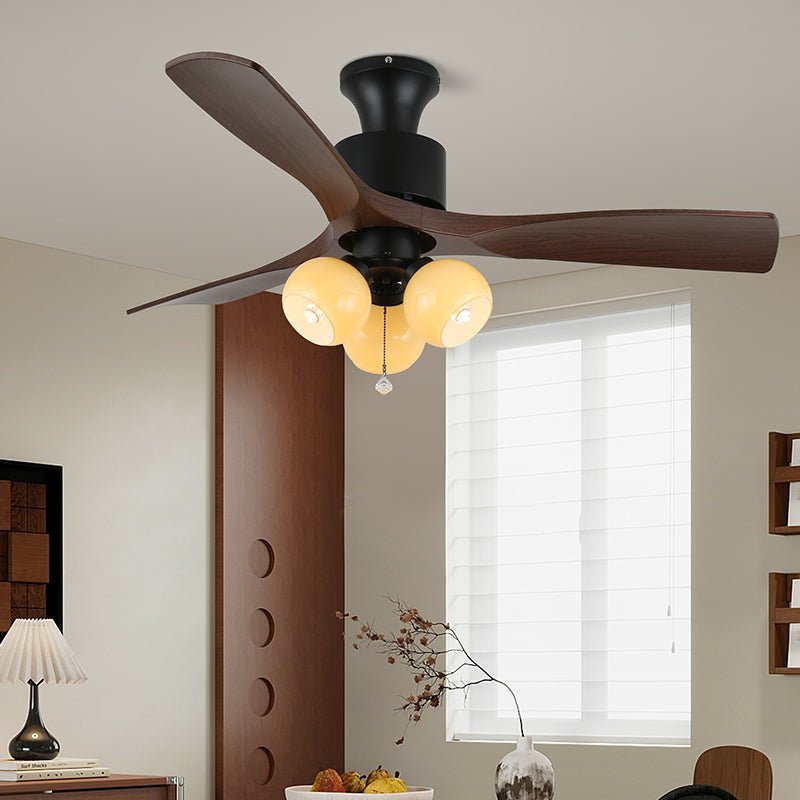 Amberglo Retro Ceiling Fan Light