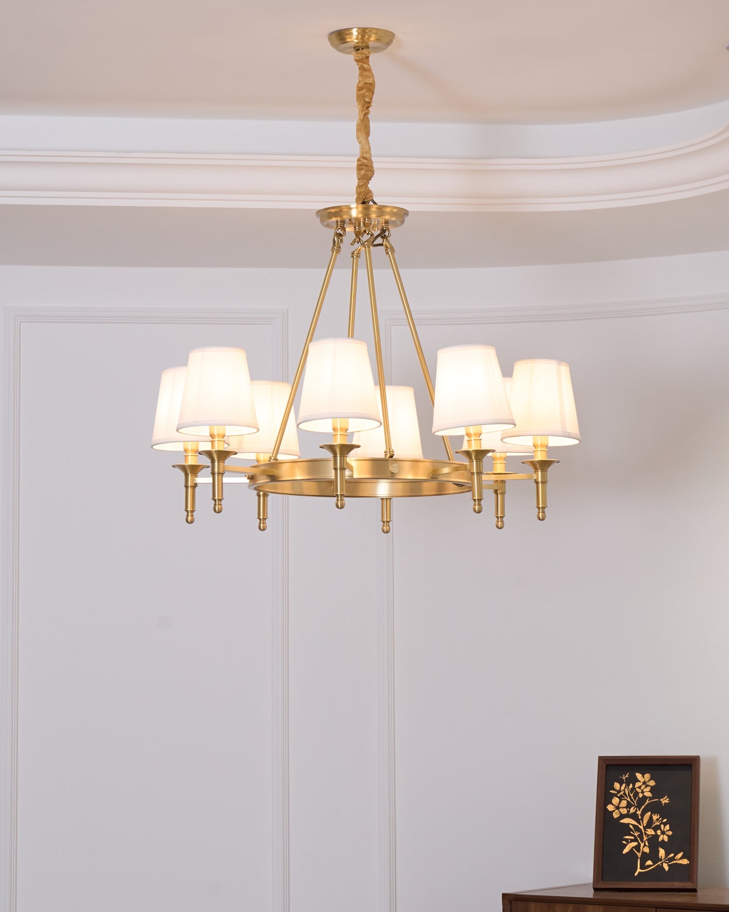 Antique Brass Chandelier