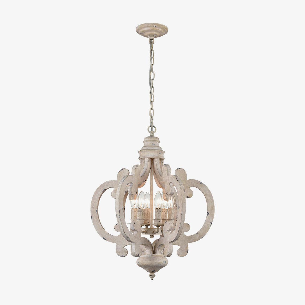 Antique White Style Chandelier - Vakkerlight