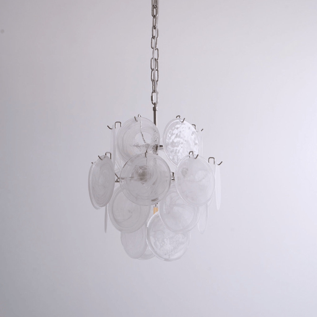 Aqua White Glass Murano Chandelier - Vakkerlight