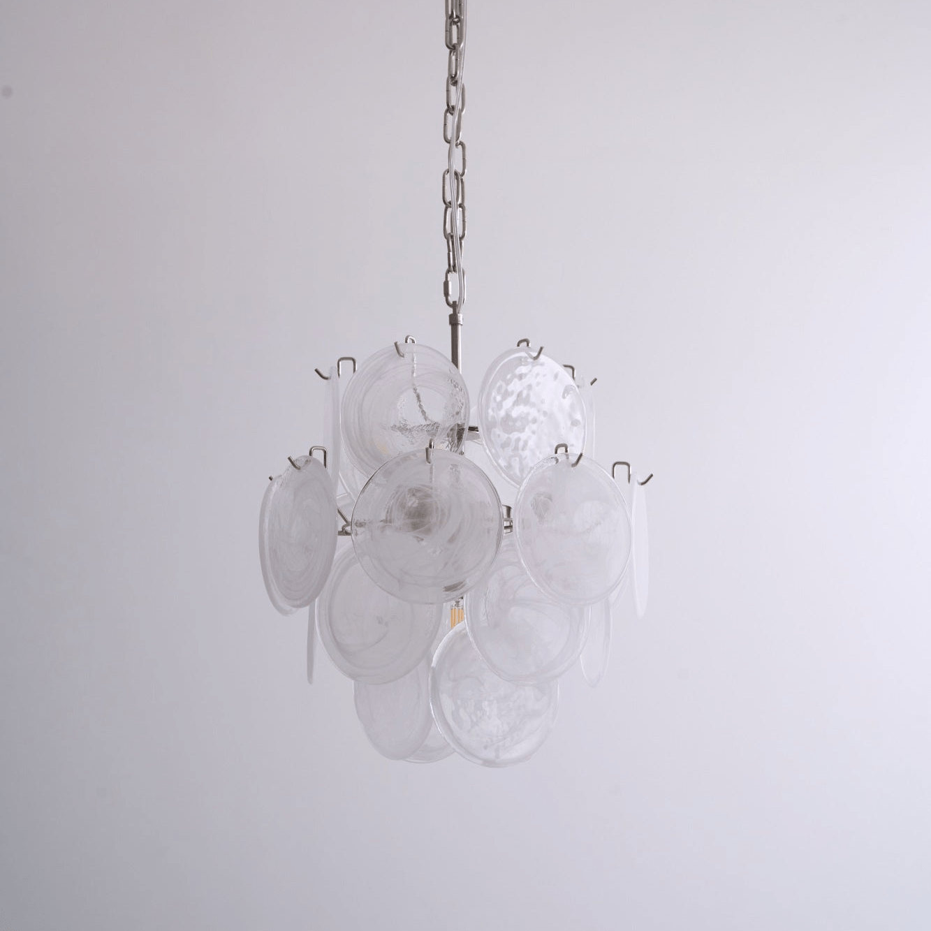 Aqua White Glass Murano Chandelier - Vakkerlight