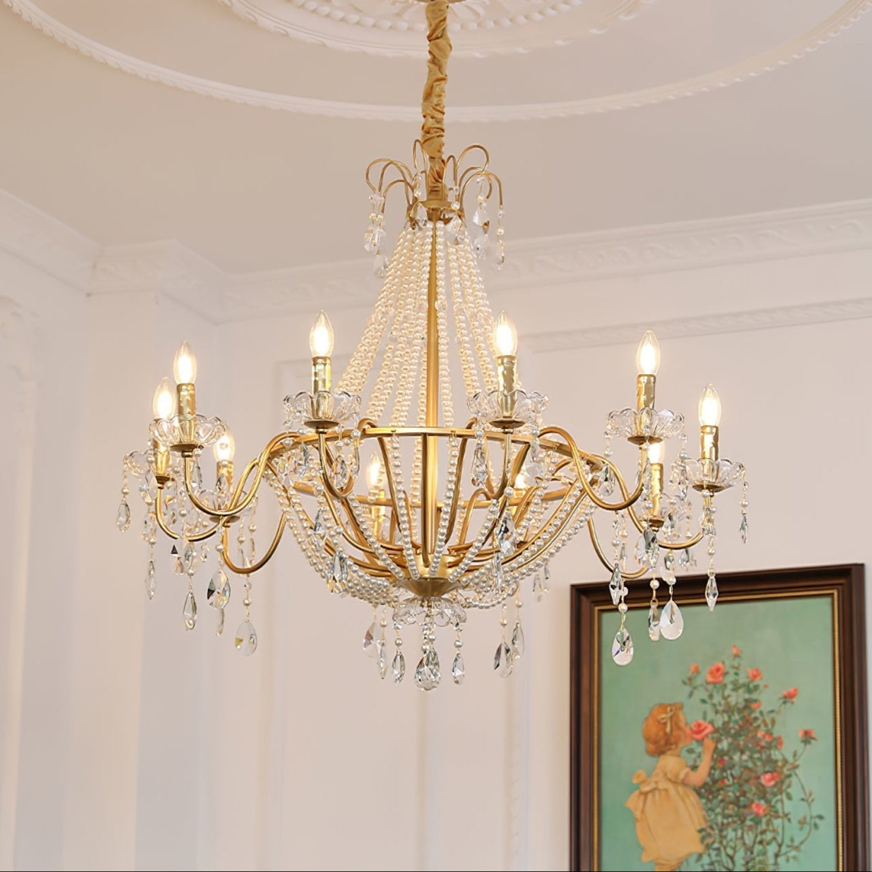 Arcadia Gold Chandelier - Vakkerlight