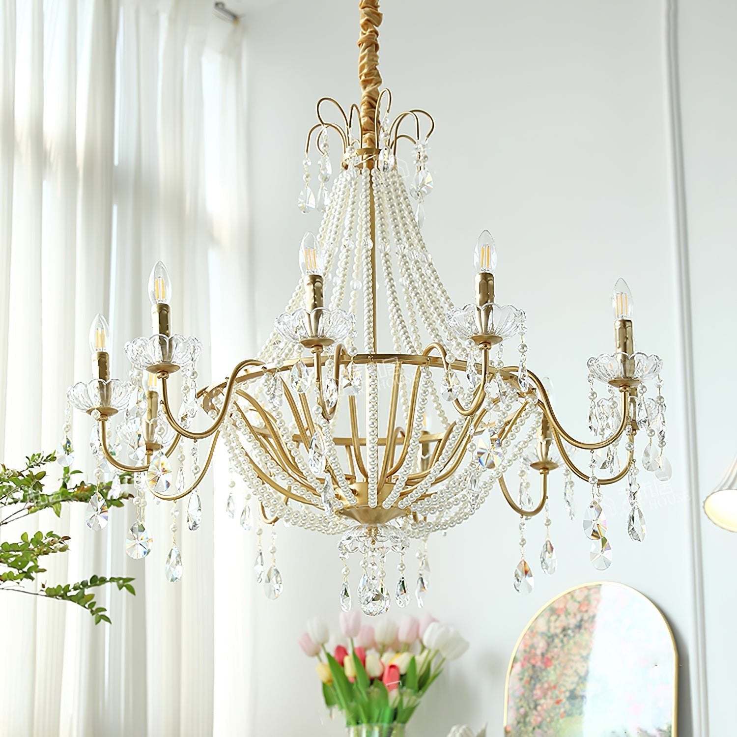 Arcadia Gold Chandelier