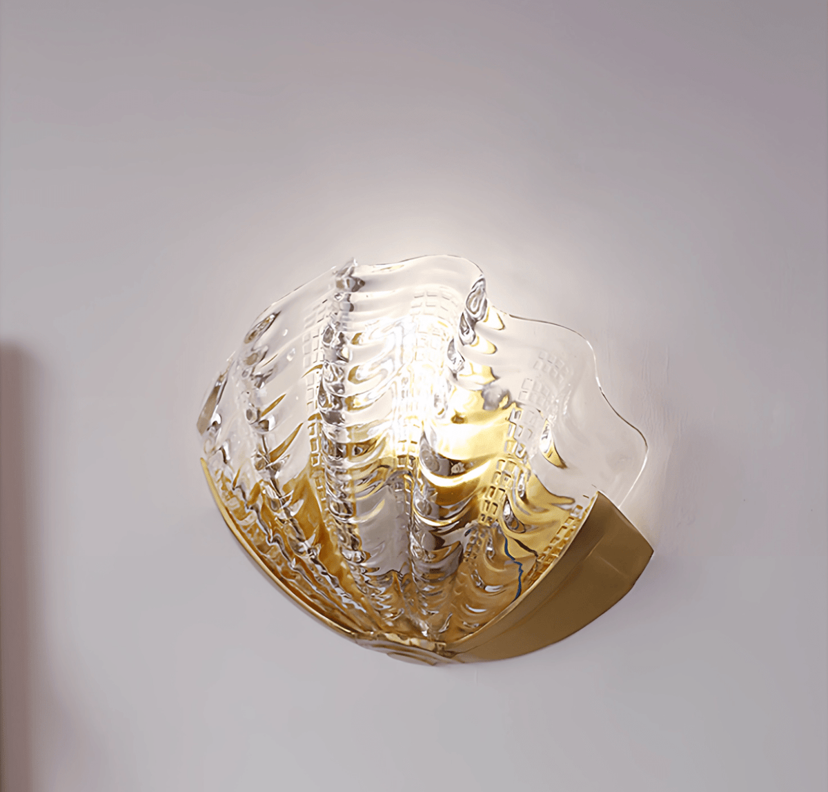 Art Deco Scallop Wall Light