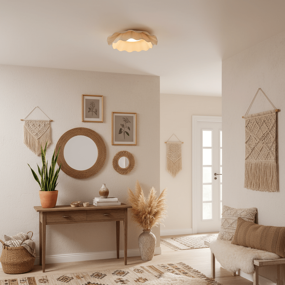 Arwen Fabric Wave Ceiling Lamp