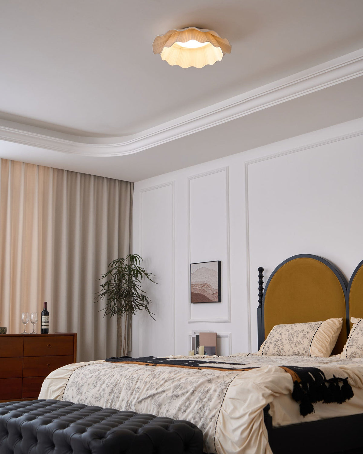 Arwen Fabric Wave Ceiling Lamp